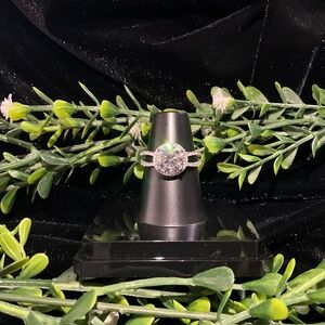 White Gold Moissanite Engagement Ring Sz 8.5